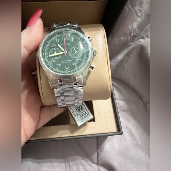 Orvin Emerald Steel Watch Model #OSD6 NWT - Picture 4 of 9